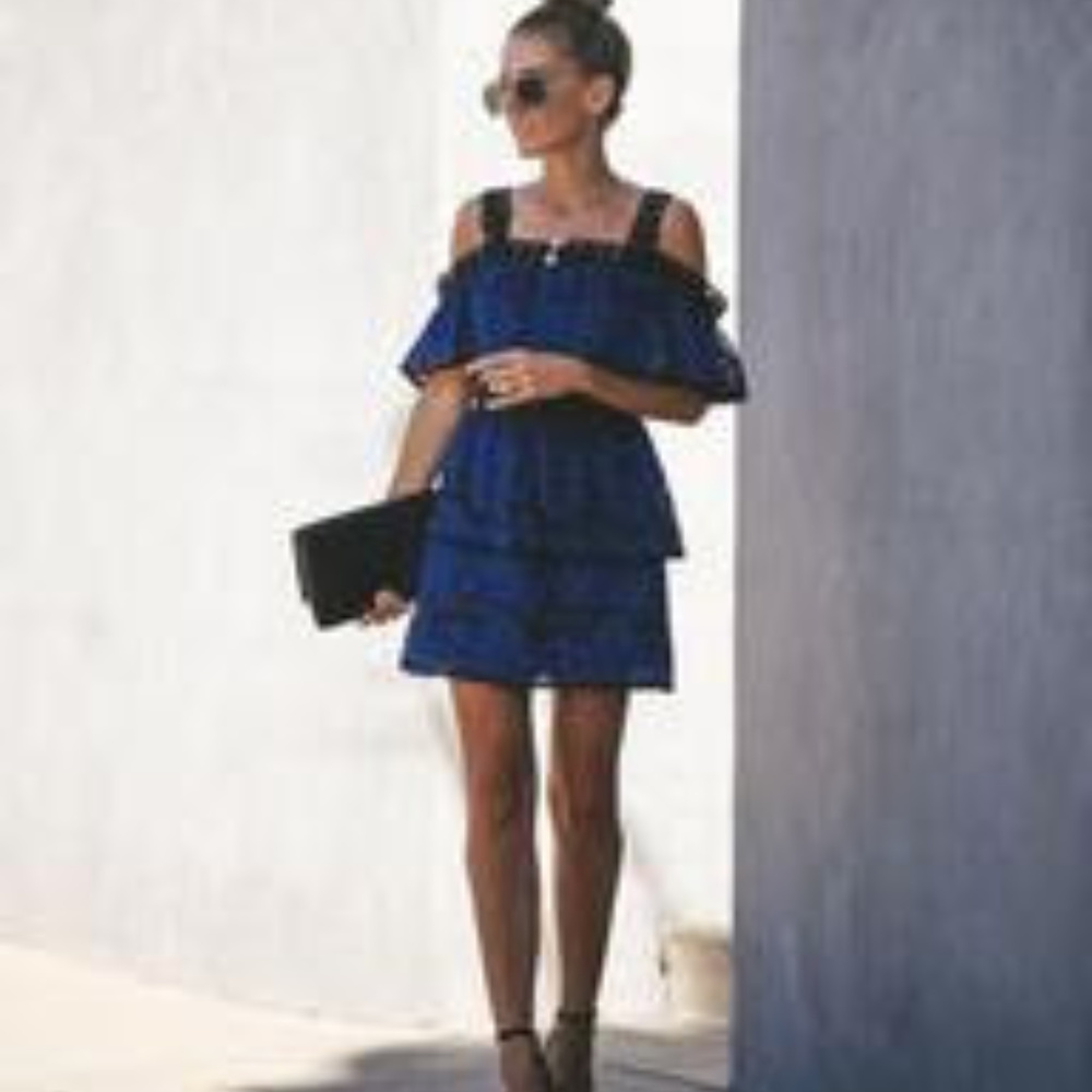 Renegade Crochet Lace Tiered Dress